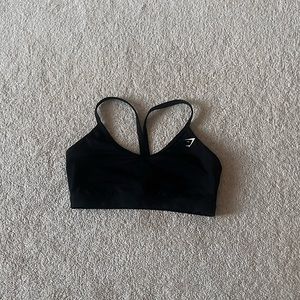 Black Gymshark V-neck Sports Bra